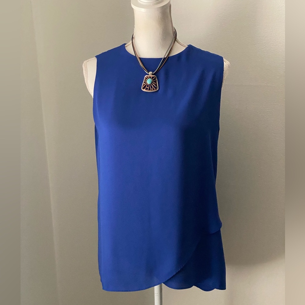 Chico's Royal Blue Layered Blouse
